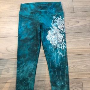 Inner Fire Deer Love Leggings (teal)